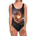 Milky Way Universe Print One Piece Swimsuit
