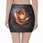 Milky Way Universe Print Pencil Mini Skirt