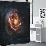 Milky Way Universe Print Premium Shower Curtain