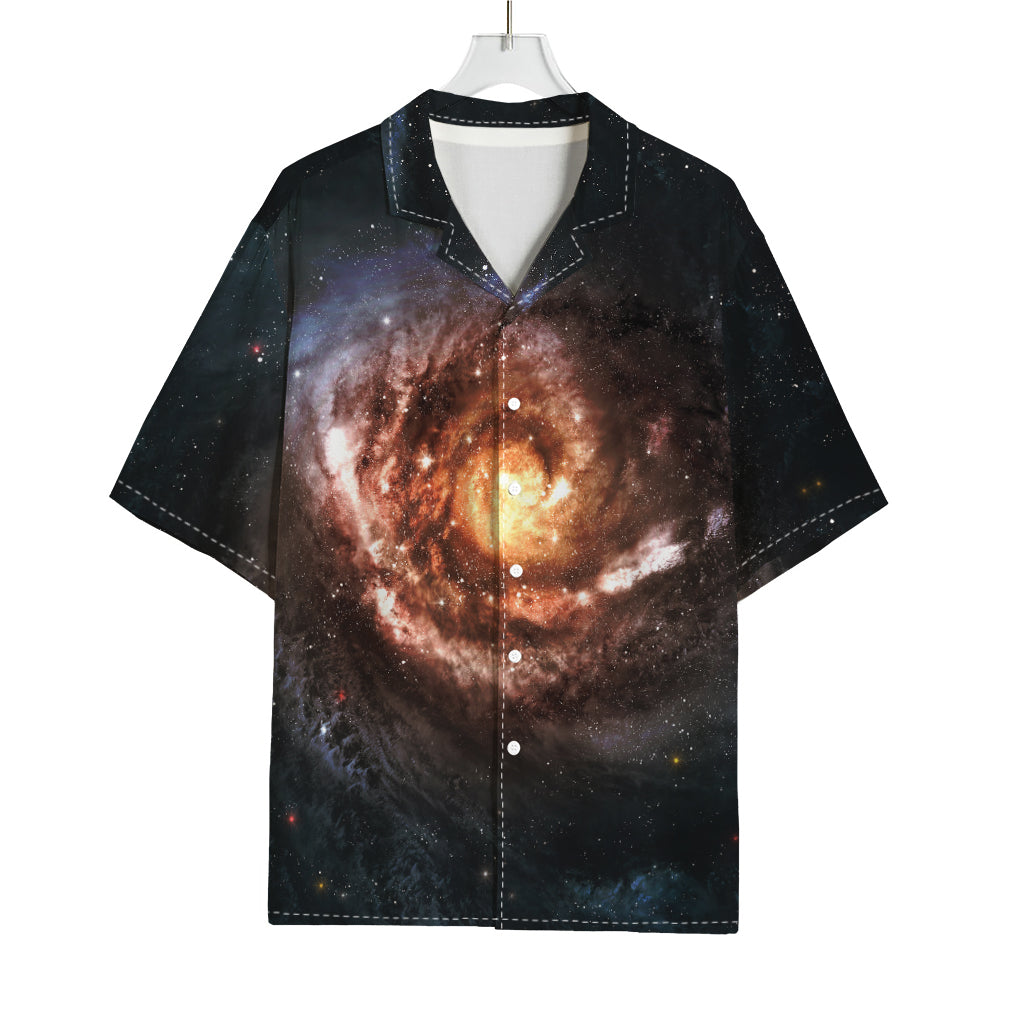 Milky Way Universe Print Rayon Hawaiian Shirt