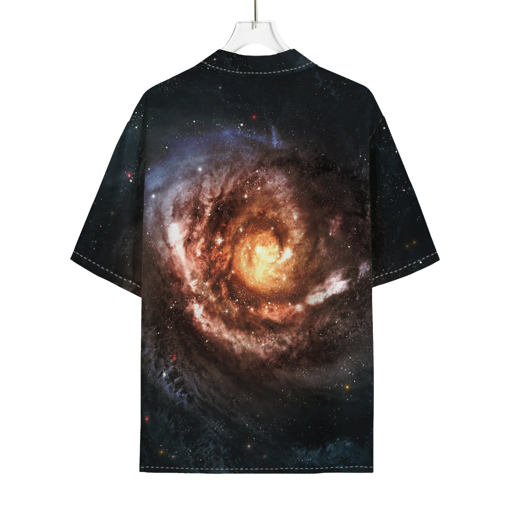 Milky Way Universe Print Rayon Hawaiian Shirt