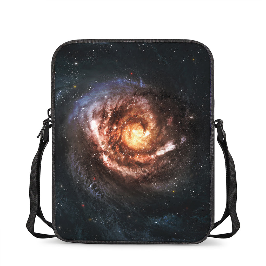 Milky Way Universe Print Rectangular Crossbody Bag