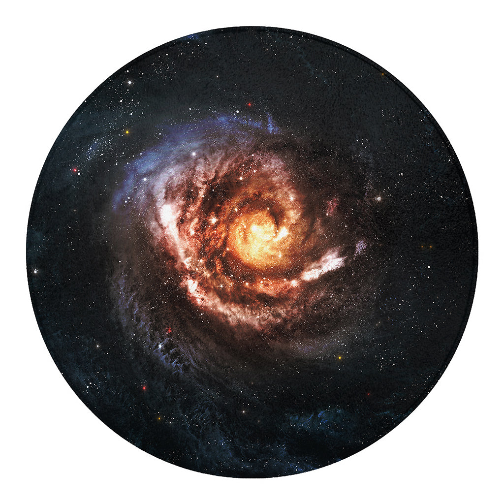 Milky Way Universe Print Round Blanket