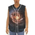 Milky Way Universe Print Sleeveless Baseball Jersey