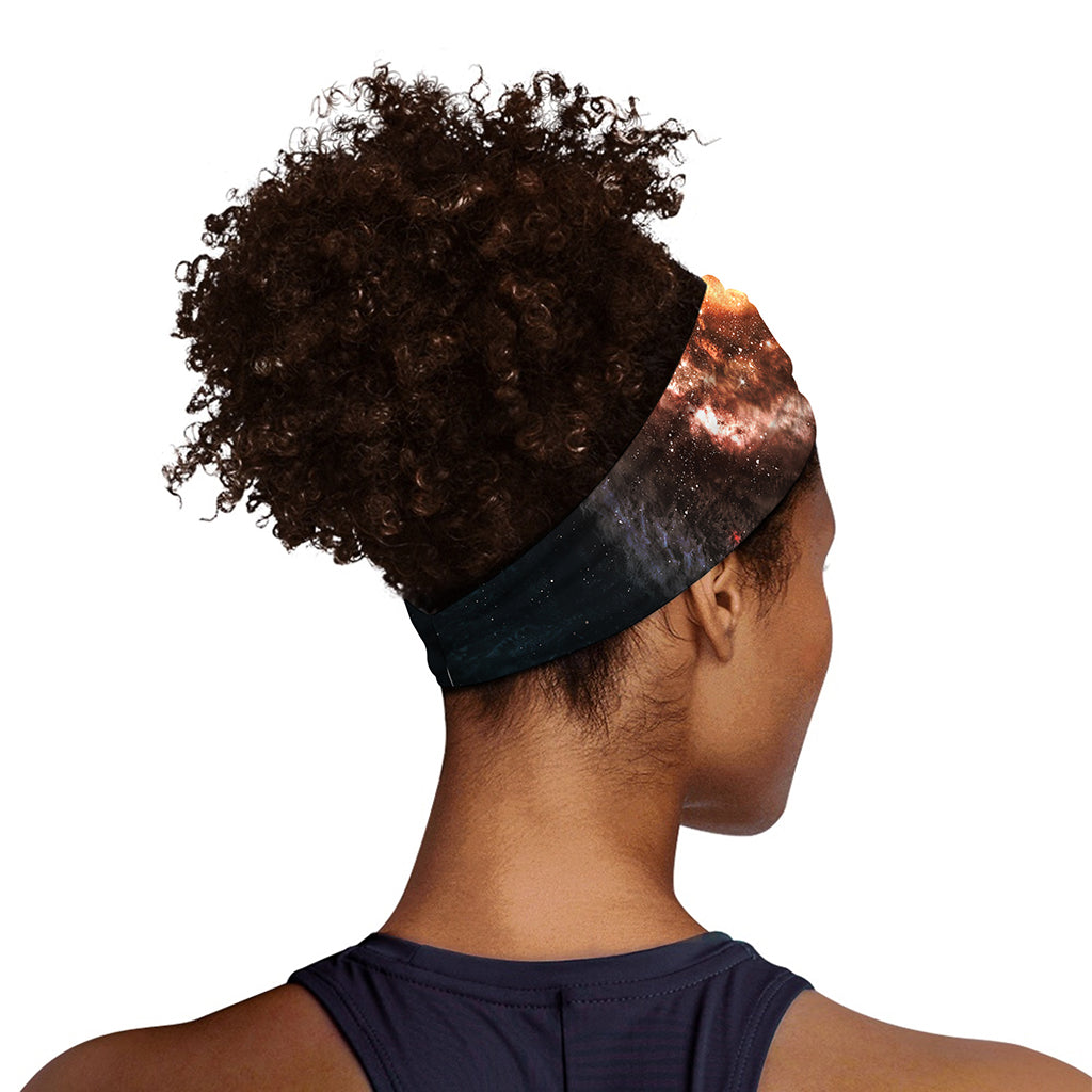 Milky Way Universe Print Sports Headband