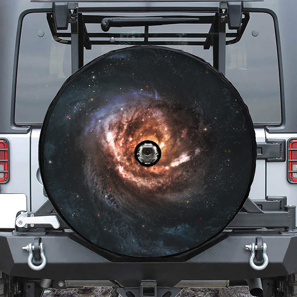 Milky Way Universe Print Tire Cover With Camera Hole