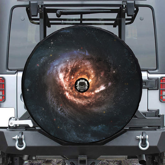Milky Way Universe Print Tire Cover With Camera Hole