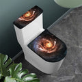 Milky Way Universe Print Toilet Lid And Tank Cover Set