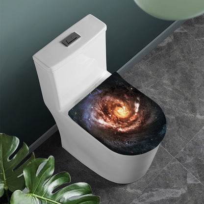 Milky Way Universe Print Toilet Lid Cover