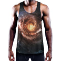 Milky Way Universe Print Men's Workout Tank Top