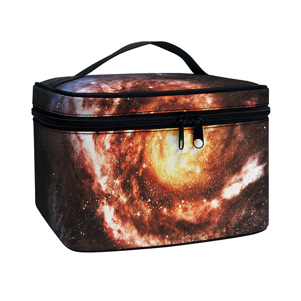 Milky Way Universe Print Travel Makeup Bag