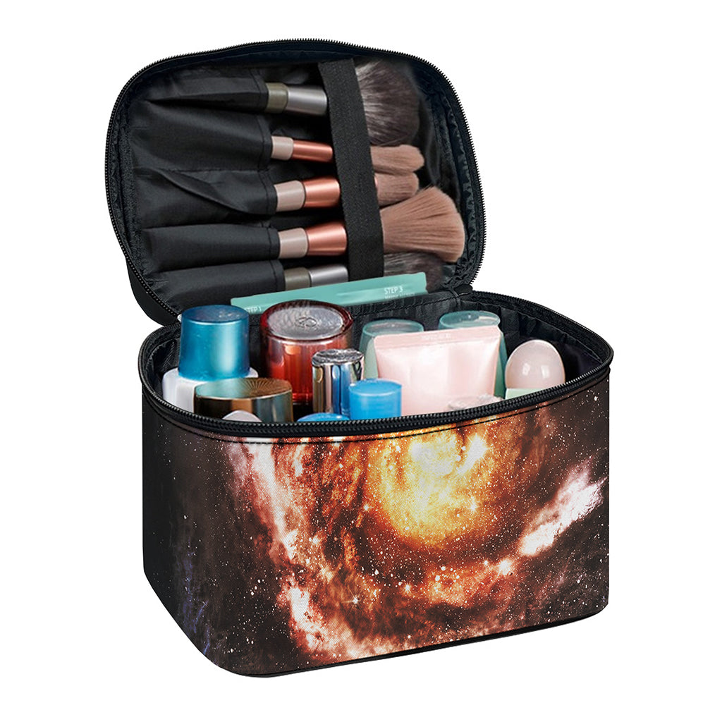 Milky Way Universe Print Travel Makeup Bag