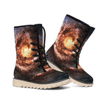 Milky Way Universe Print Winter Boots