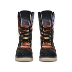 Milky Way Universe Print Winter Boots
