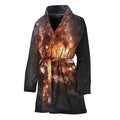 Milky Way Universe Print Women's Bathrobe