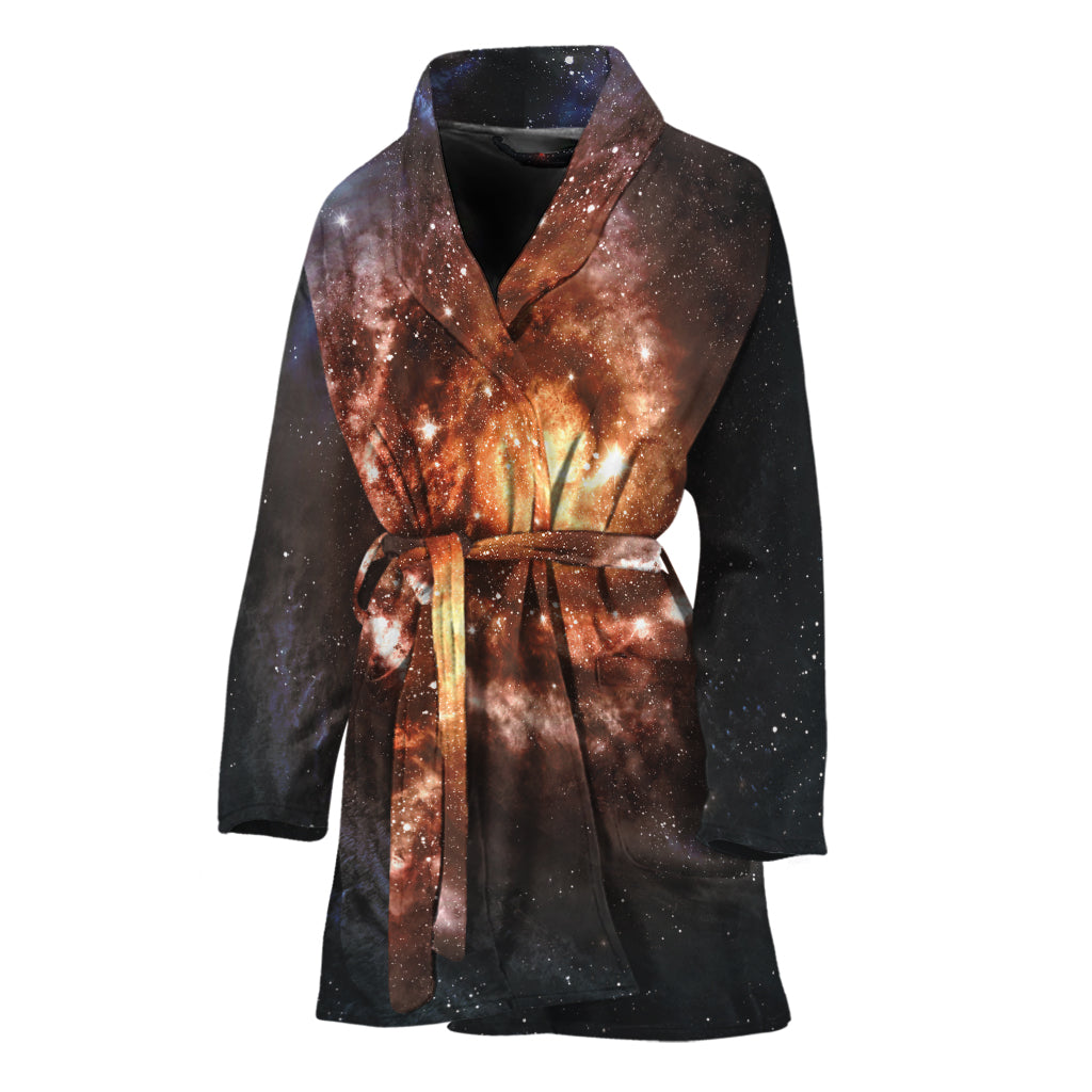 Milky Way Universe Print Women's Bathrobe