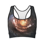 Milky Way Universe Print Women's Sports Bra