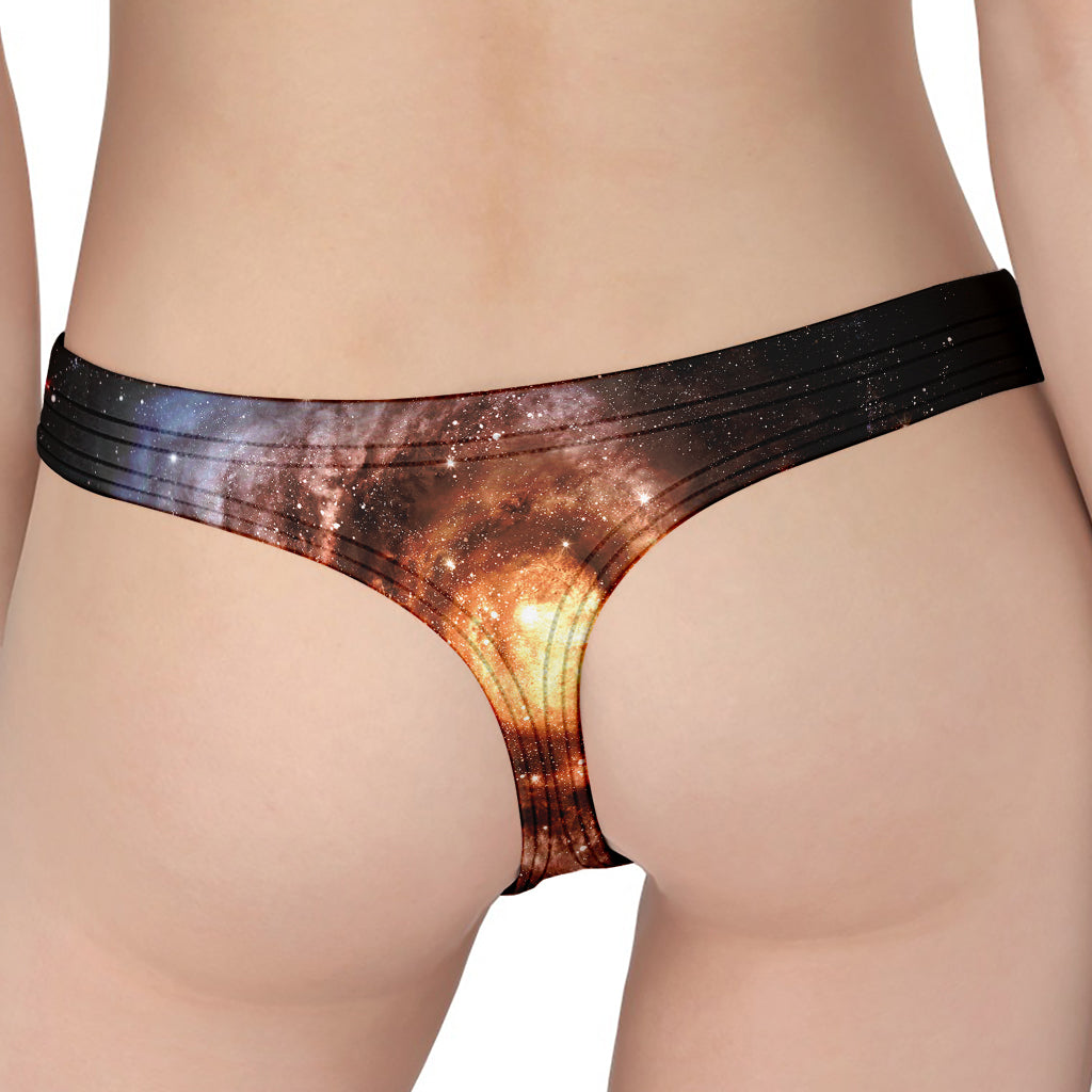 Milky Way Universe Print Women's Thong