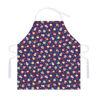 Mini Cupcake Pattern Print Adjustable Apron