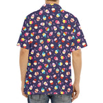 Mini Cupcake Pattern Print Aloha Shirt