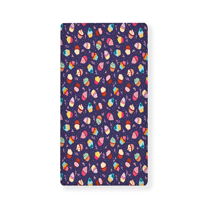 Mini Cupcake Pattern Print Baby Crib Sheet