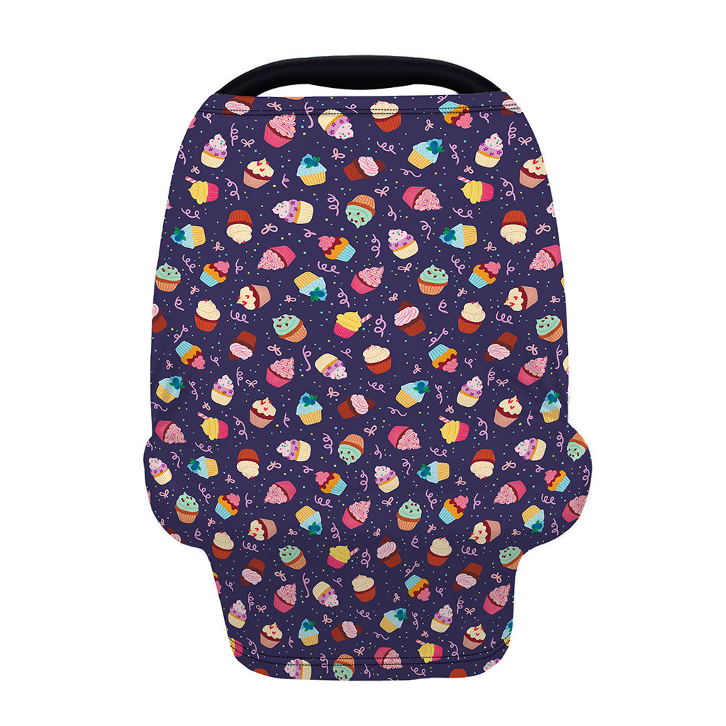 Mini Cupcake Pattern Print Baby Seat Cover