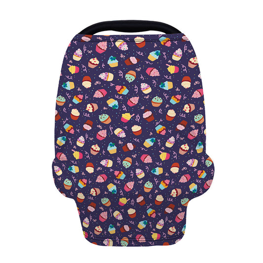 Mini Cupcake Pattern Print Baby Seat Cover