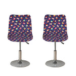 Mini Cupcake Pattern Print Bar Stool Covers