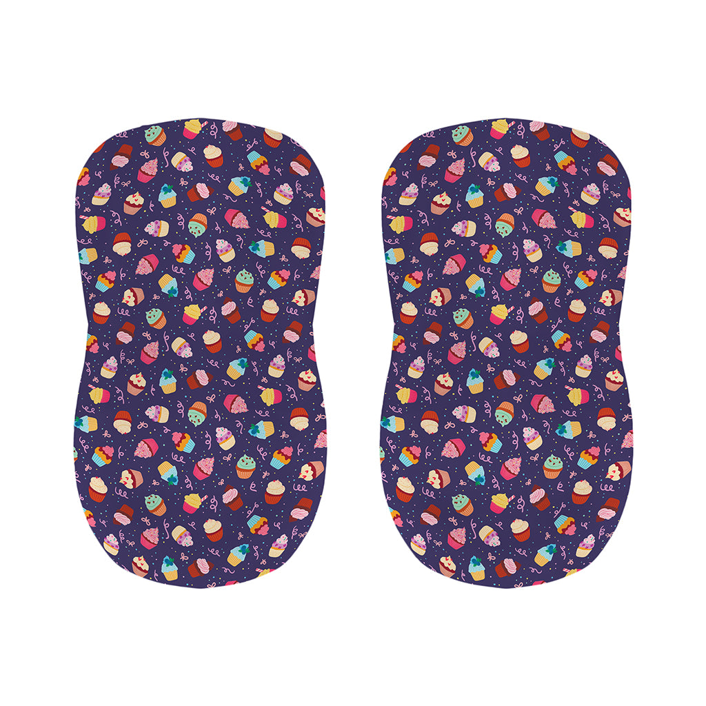 Mini Cupcake Pattern Print Bar Stool Covers