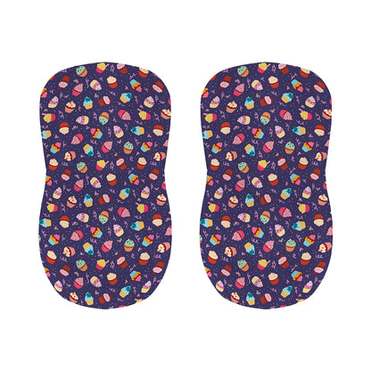 Mini Cupcake Pattern Print Bar Stool Covers