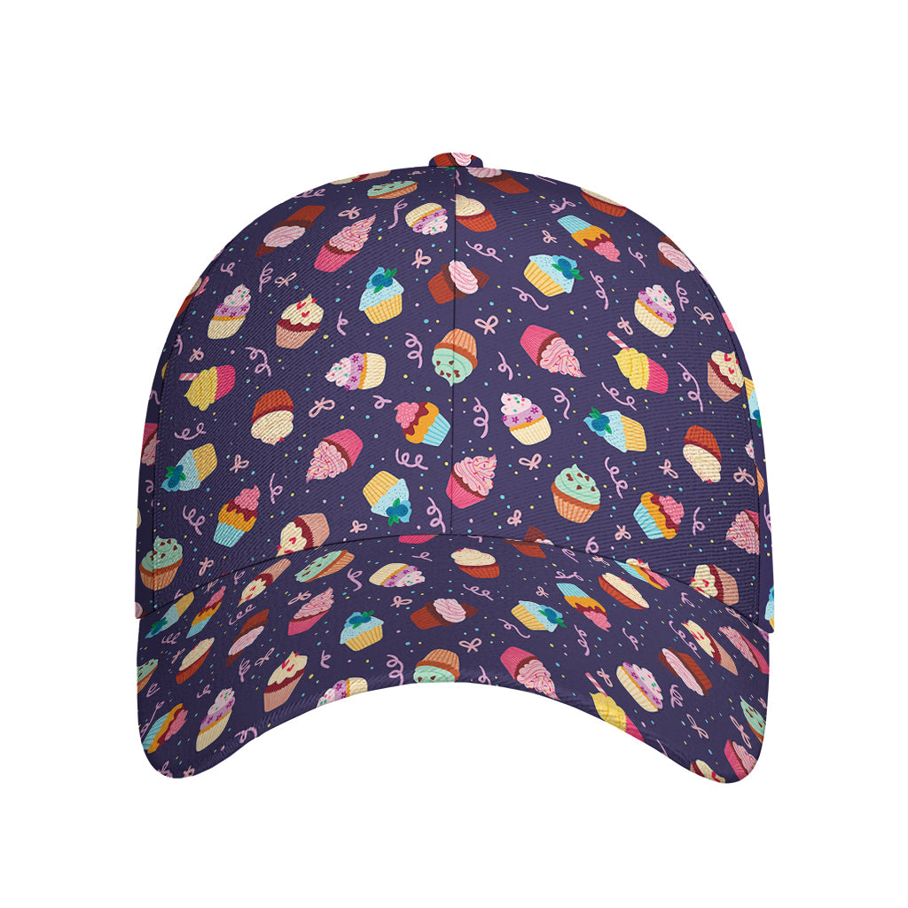 Mini Cupcake Pattern Print Baseball Cap