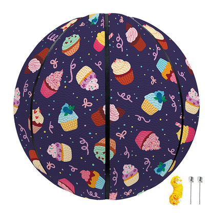 Mini Cupcake Pattern Print Basketball