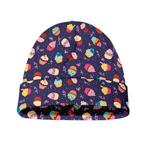 Mini Cupcake Pattern Print Beanie