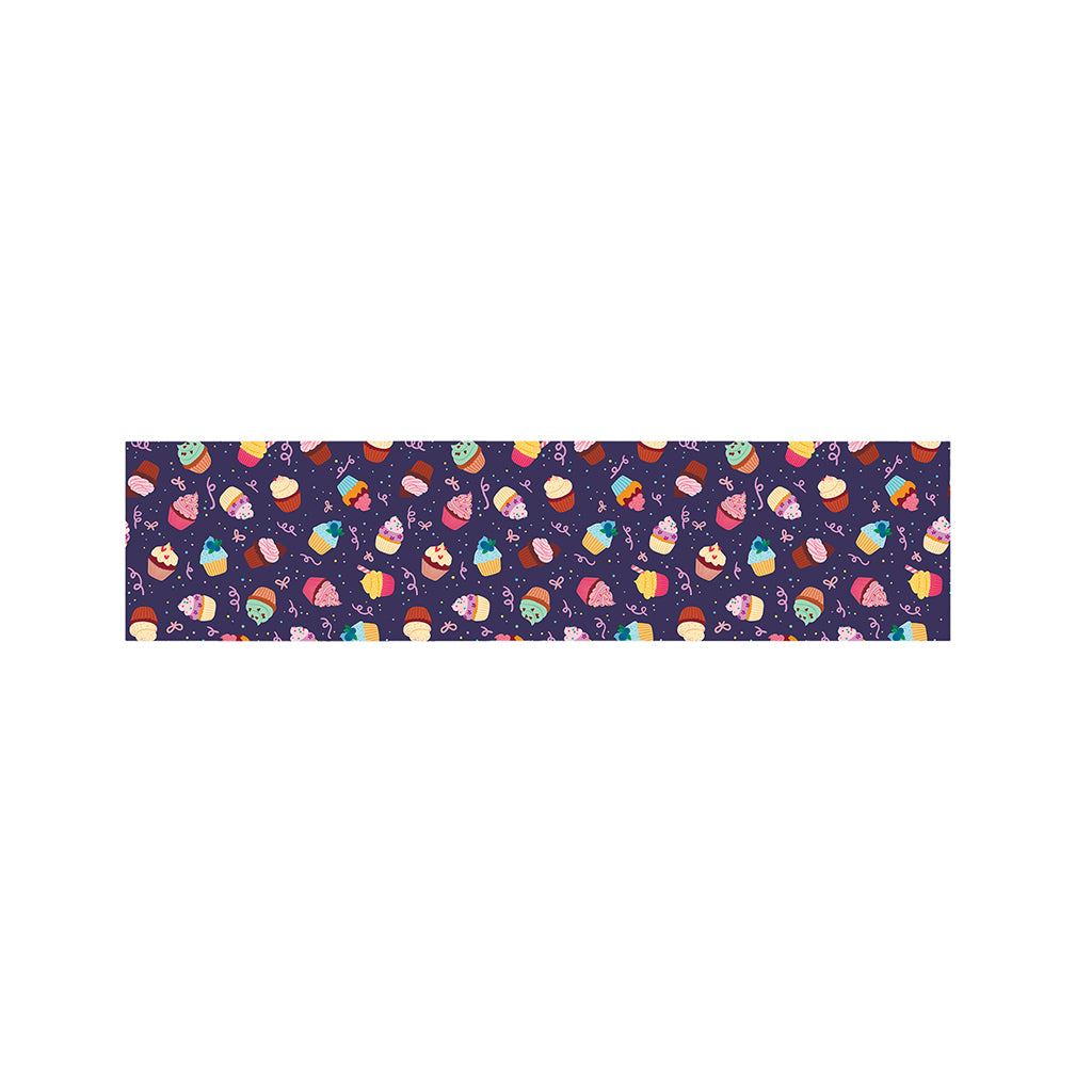 Mini Cupcake Pattern Print Bed Runner