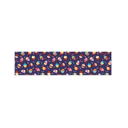 Mini Cupcake Pattern Print Bed Runner