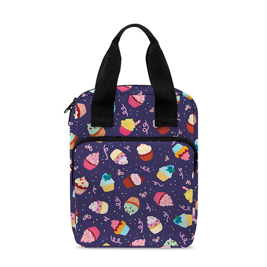 Mini Cupcake Pattern Print Bible Tote Bag