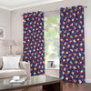 Mini Cupcake Pattern Print Blackout Grommet Curtains