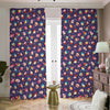 Mini Cupcake Pattern Print Blackout Pencil Pleat Curtains