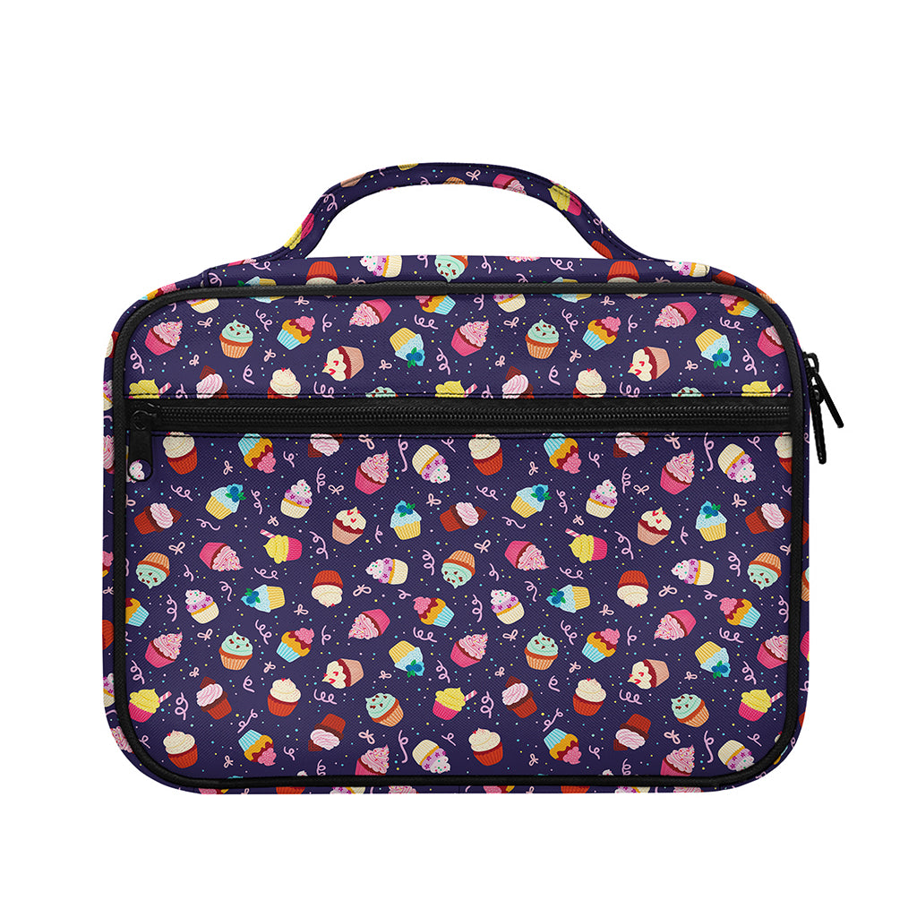 Mini Cupcake Pattern Print Briefcase Bible Bag