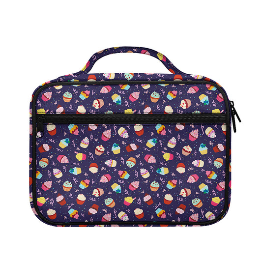Mini Cupcake Pattern Print Briefcase Bible Bag