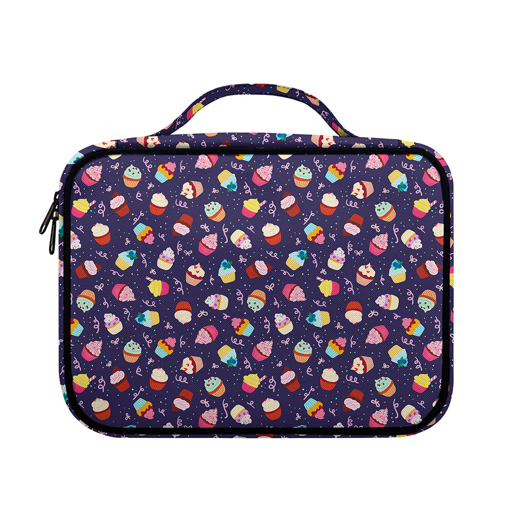 Mini Cupcake Pattern Print Briefcase Bible Bag