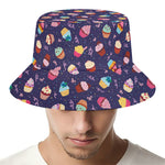 Mini Cupcake Pattern Print Bucket Hat
