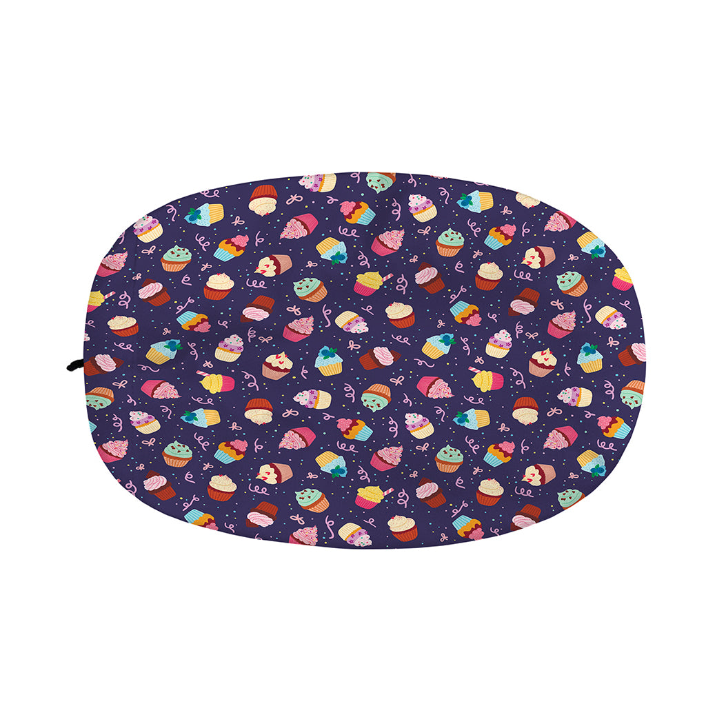Mini Cupcake Pattern Print Car Side Mirror Covers