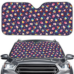 Mini Cupcake Pattern Print Car Windshield Sun Shade