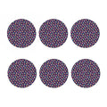 Mini Cupcake Pattern Print Coaster Set