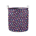 Mini Cupcake Pattern Print Collapsible Laundry Basket