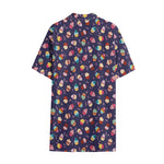 Mini Cupcake Pattern Print Cotton Hawaiian Shirt