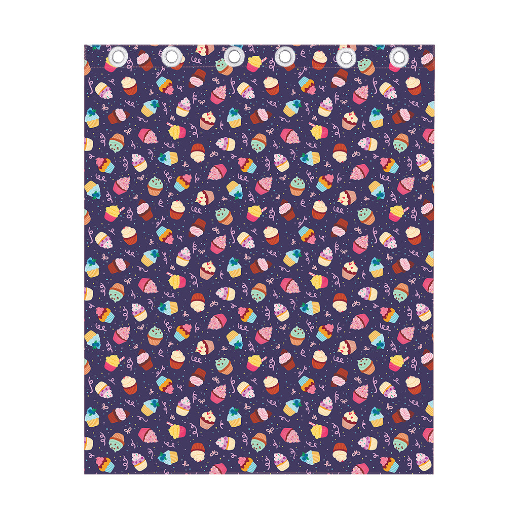 Mini Cupcake Pattern Print Curtain
