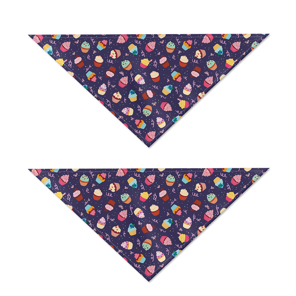 Mini Cupcake Pattern Print Dog Bandana