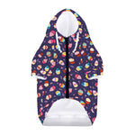 Mini Cupcake Pattern Print Dog Zip Up Hoodie